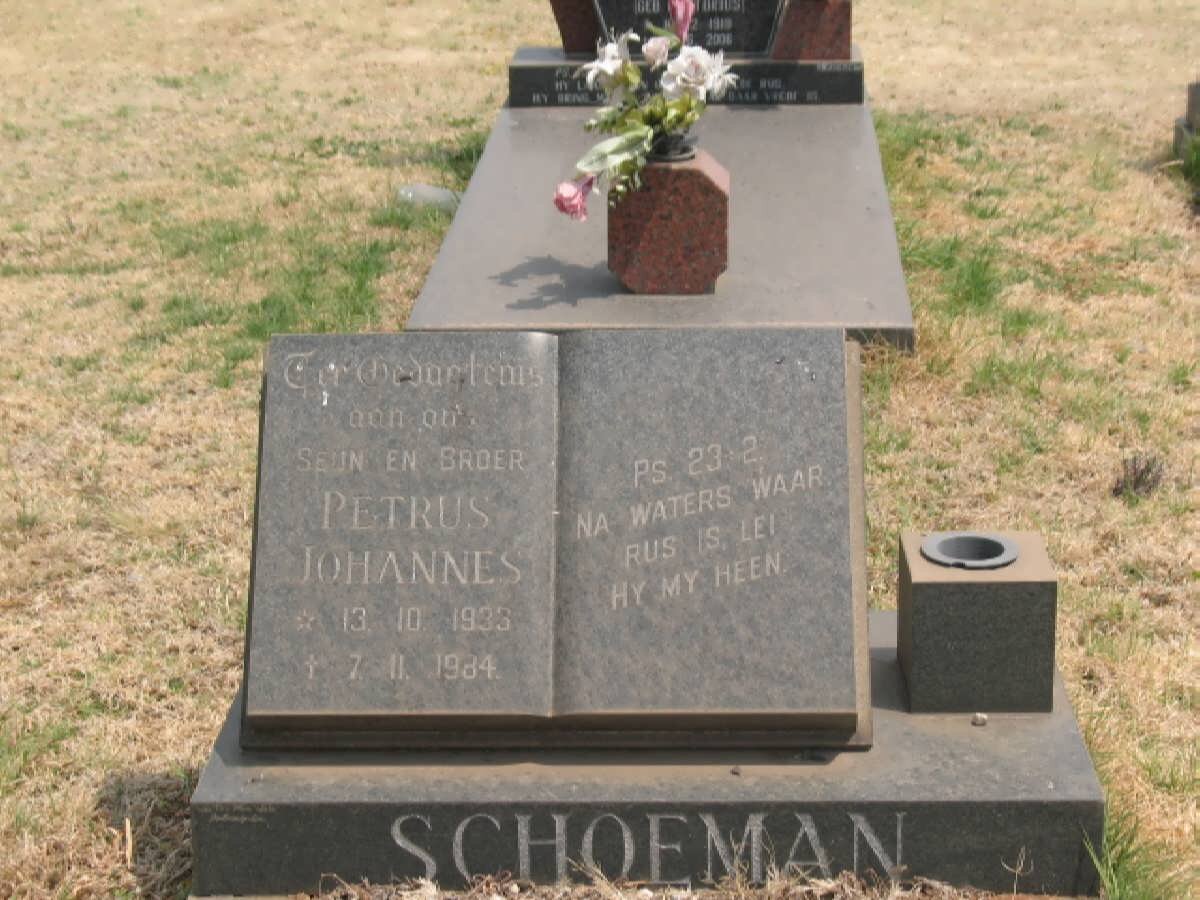 SCHOEMAN Petrus Johannes 1933-1984