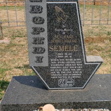 SEBOPEDI Setlhako Ikwatlhaeng Semele 2004-2006