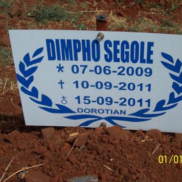 SEGOLE Dimpho 2009-2011