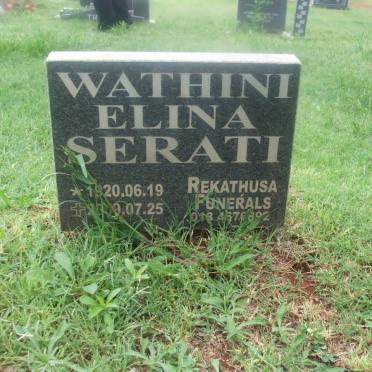 SERATI Wathini Elina 1920-2009