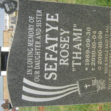 SEFATYE Rosey 1989-2010