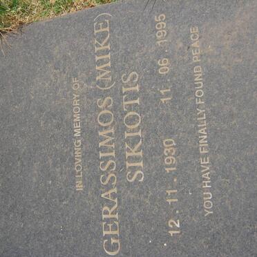 SIKIOTIS Gerassimos 1930-1995