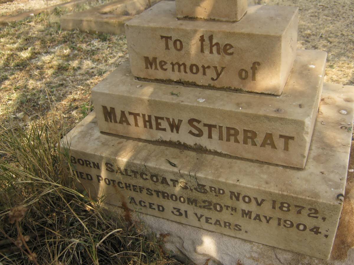 STIRRAT Mathew 1872-1904