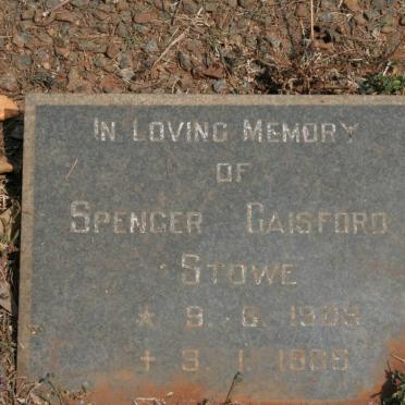 STOWE Spencer Gaisford 1909-1985