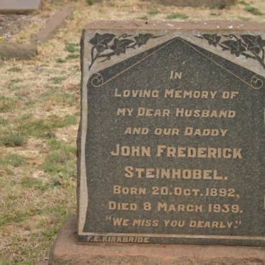 STEINHOBEL John Frederick 1892-1939