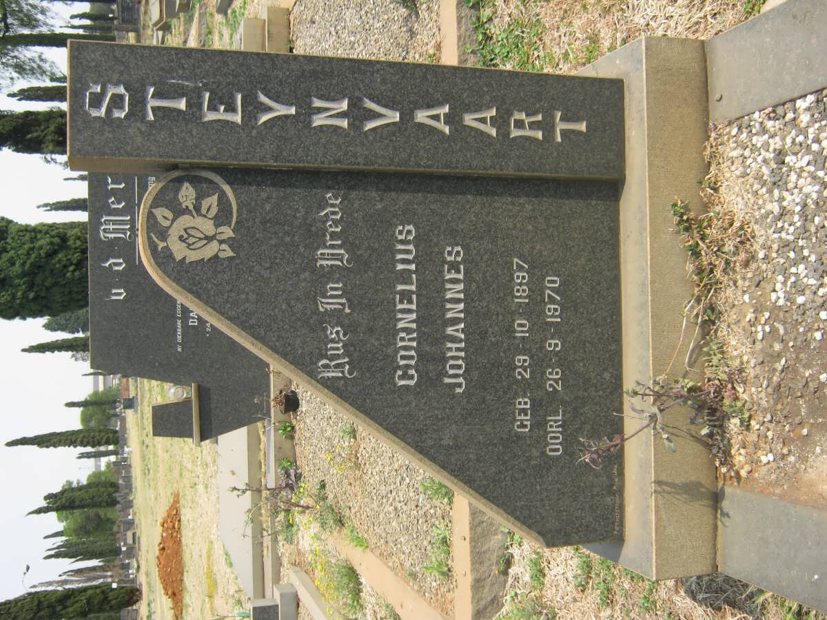 STEYNVAART Cornelius Johannes 1897-1970