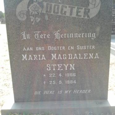 STEYN Maria Magdalena 1966-1984