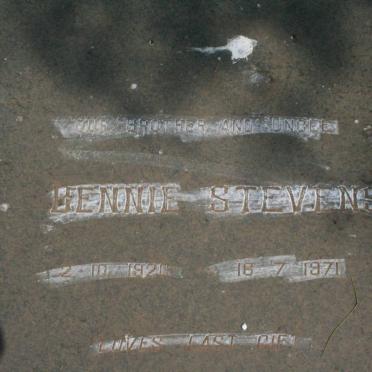 STEVENS Hennie 1920-1971