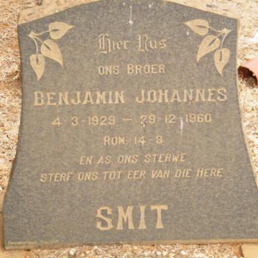 SMIT Benjamin Johannes 1929-1960