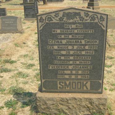 SMOOK Frederick Johannes 1912-1964 &amp; Gezina Johanna NAUDE 1920-1952