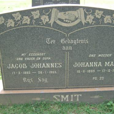 SMIT Jacob Johannes 1883-1965 &amp; Johanna Maria 1885-1968