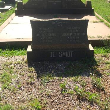 SMIDT Andries Charl, de 1941-1963 &amp; Johanna Christina 1914-1991