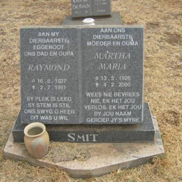 SMIT Raymond 1927-1981 &amp; Martha Maria 1926-2000
