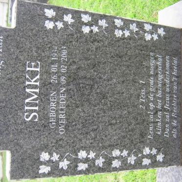 SPOEL Simke, van der 1934-2003