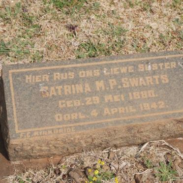 SWARTS Satrina M.P. 1880-1942