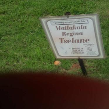 TSELANE Matlakala Regina 1972-2009