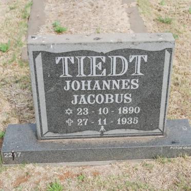 TIEDT Johannes Jacobus 1890-1935
