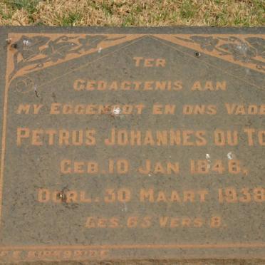 TOIT Petrus Johannes, du 1846-1938