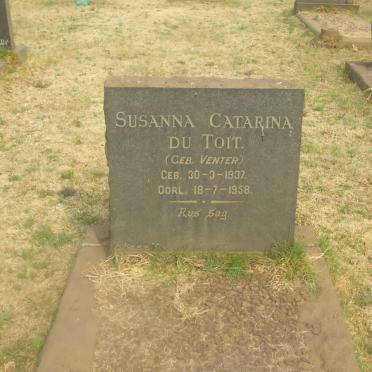 TOIT Susanna Catarina, du nee VENTER 1937-1958