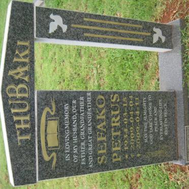 THUBAKI Sefako Petrus 1934-2009