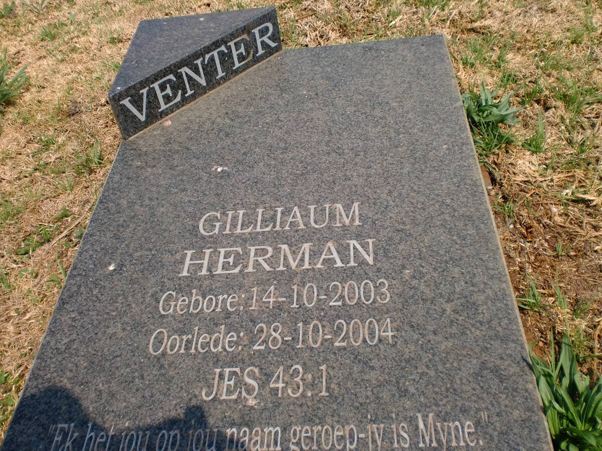 VENTER Gilliaum Herman 2003-2004