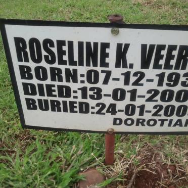 VEERUS Roseline K. 1939-2009