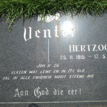 VENTER Hertzog 1915-1988