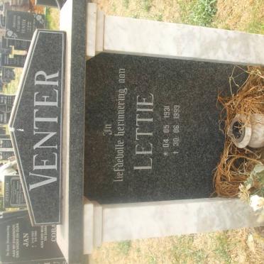 VENTER Aletta Sophia 1931-1999