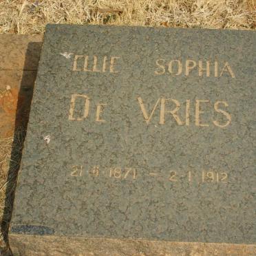 VRIES Ellie Sophia, de 1871-1912