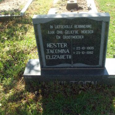 VILJOEN Hester Jacomina Elizabeth 1905-1992