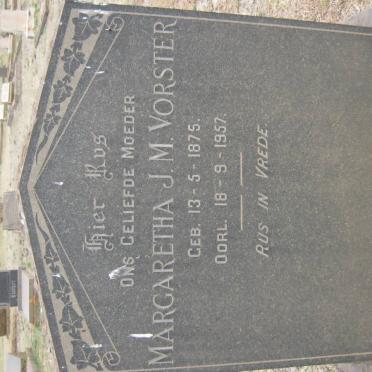 VORSTER Margaretha J.M. 1875-1957