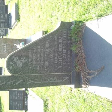 VUUREN Jacobus Marthinus, van 1914-1989 &amp; Aletta Christina Elizabeth 1913-1989