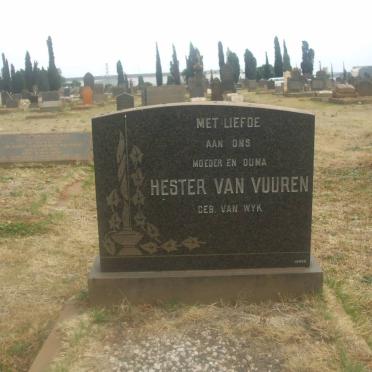 VUUREN Hester, van nee VAN WYK