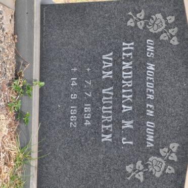 VUUREN Hendrika M., Jansen van 1894-1982