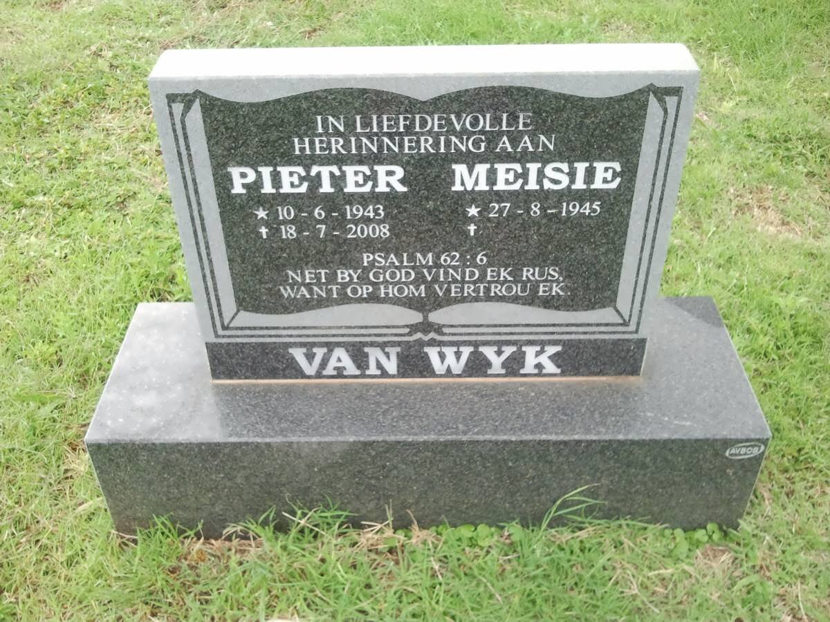 WYK Pieter, van 1943-2008 &amp; Meisie 1945-