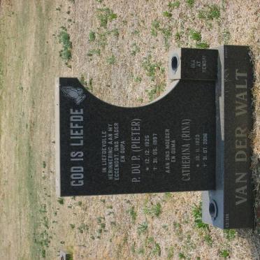WALT P. Du P., van der 1925-1997 &amp; Catherina 1923-2006