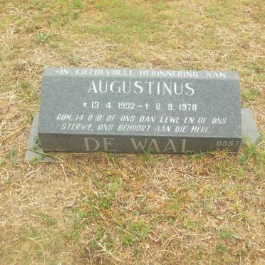 WAAL Augustinus, de 1932-1978