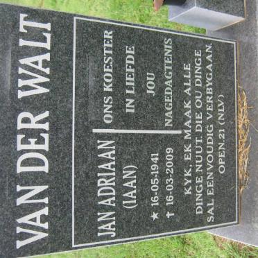 WALT Jan Adriaan, van der 1941-2009