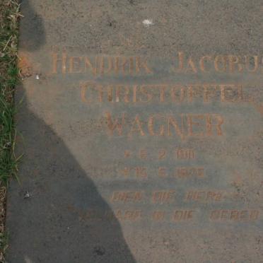 WAGNER Hendrik Jacobus Christoffel 1911-1976