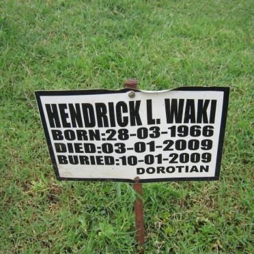 WAKI Hendrick L. 1966-2009