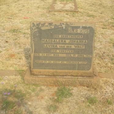 WALT Magdalena Johanna Levina, van der nee VORSTER 1846-1927