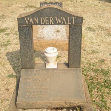 WALT Johannes Hendrik, van der 1919-1960