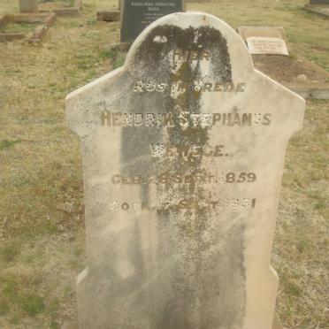 WEWEGE Hendrik Stephanus 1859-1931