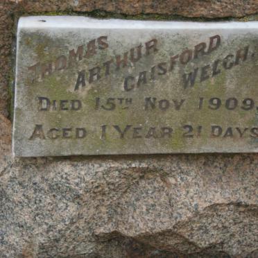 WELCH Thomas Arthur Gaisford -1909