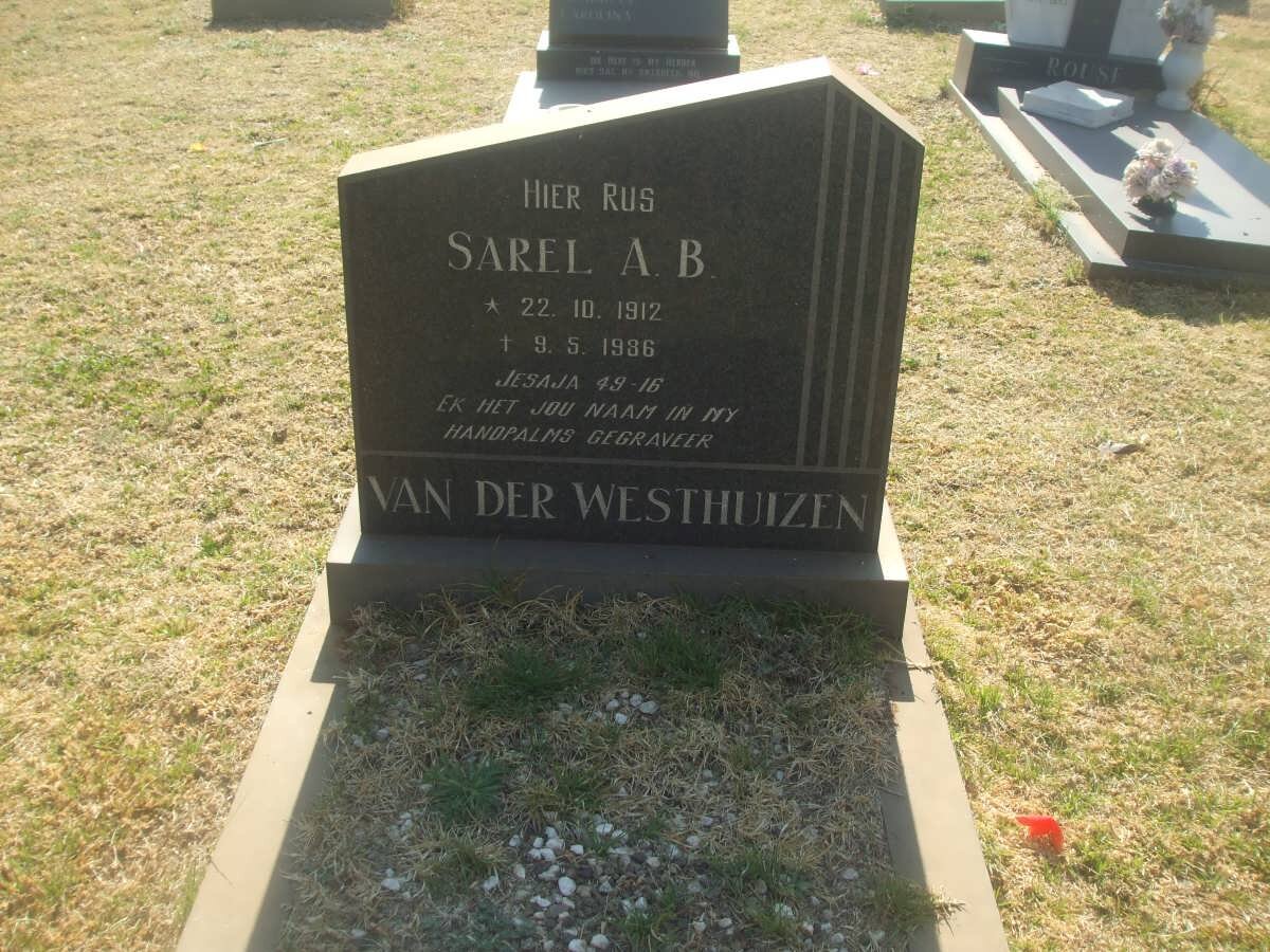 WESTHUIZEN Sarel A.B., van der 1912-1986
