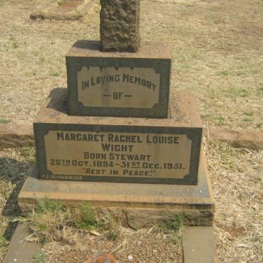 WIGHT Margaret Rachel Louise nee STEWART 1894-1951