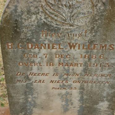 WILLEMSE B.C. Daniel 1886-1913