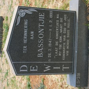 WIT Bassontjie, de 1947-1995