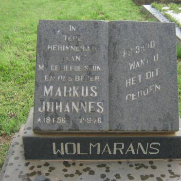 WOLMARANS Markus Johannes 1956-1976