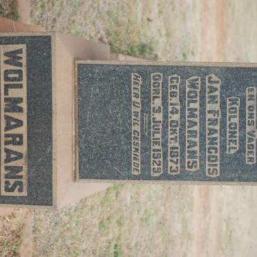 WOLMARANS Jan Francois 1873-1929